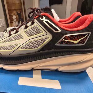 HOKA Clifton One9 Black Habanero White 1155370-HBN Mens Size 12 US NEW